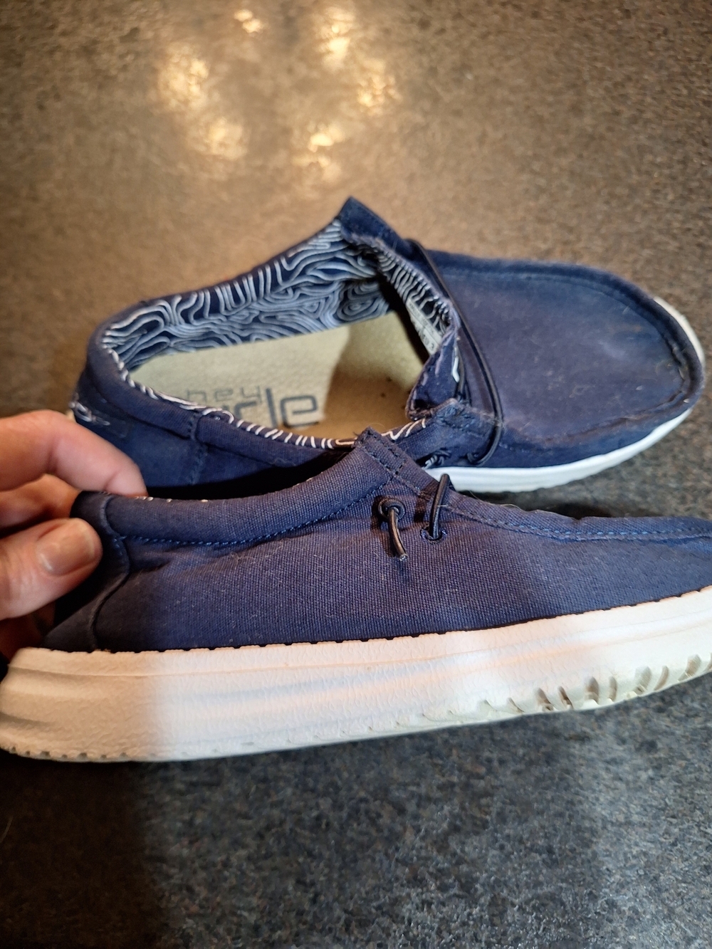 Hey Dude Navy Blue Slip-On Kids Shoes
